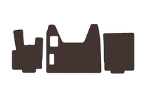 DAF XF95 2002-2006 Tapis en Caoutchouc Carsuit (Marron) photo 1