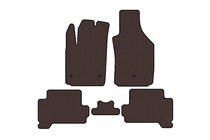 Fiat 500/500L 2013-2022 Tapis en caoutchouc Carsuit (HB, Électrique, marron) photo 1