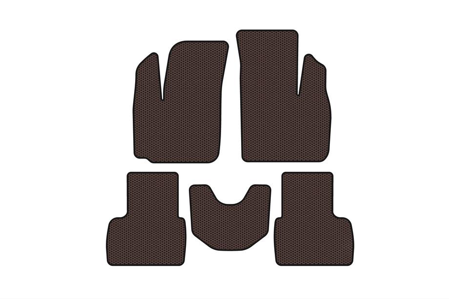 Fiat Doblo I 2001-2005 Tapis en Caoutchouc Carsuit (Marron) Image