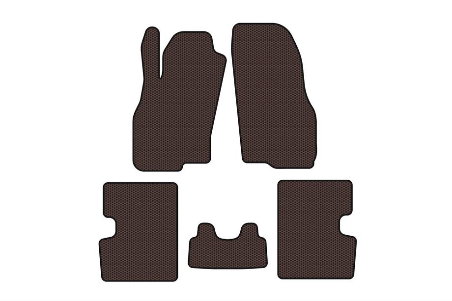 Fiat Punto Grande/EVO 2006-2018 Tapis en Caoutchouc Carsuit (HB, 5 Portes, Avant Restylage, Marron) Photo 1