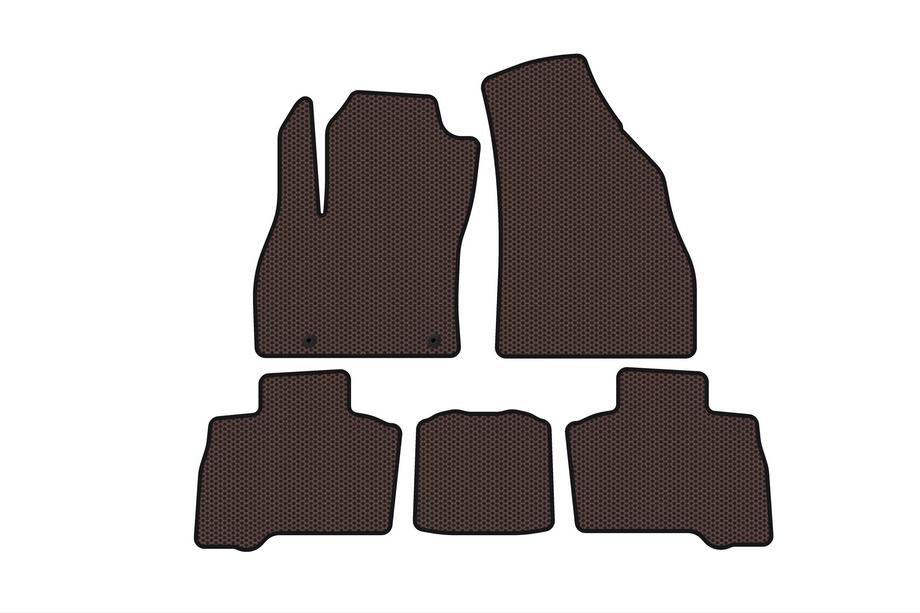 Fiat Fiorino/Qubo 2008-2024 Tapis en caoutchouc Carsuit (pour Qubo, 2016+, marron) Photo 1