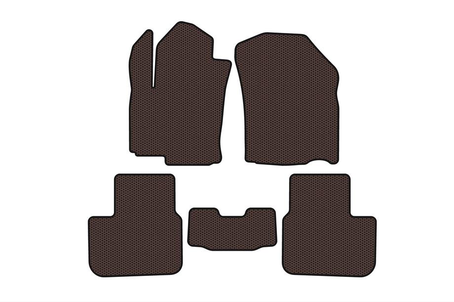 Fiat Sedici 2006-2014 Tapis en caoutchouc Carsuit (HB, marron) Photo 1