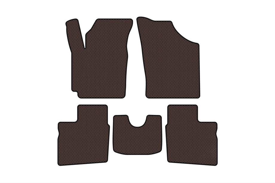 Geely CK-1 2005-2008 Tapis en caoutchouc Carsuit (2005-2009, SD, marron) Image