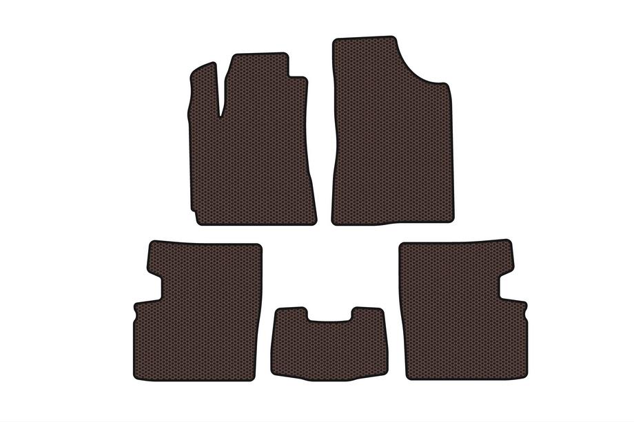Geely Emgrand EC7 2009- Tapis en caoutchouc Carsuit (2009-2014, HB, 5 portes, marron) Photo 1