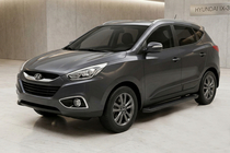 Hyundai IX-35 2010-2015 Marchepieds Latéraux Allmond Black (2 pcs, Aluminium) photo 1