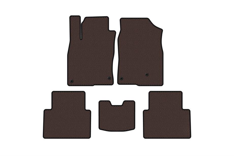 Honda Civic Sedan X 2016-2021 Tapis en Caoutchouc Carsuit (SD, Marron) Photo 1