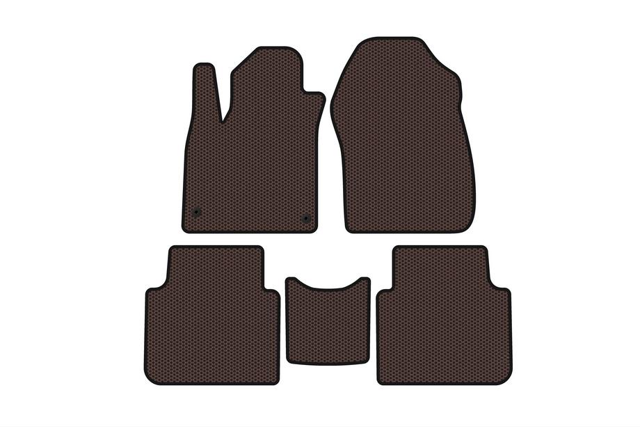 Honda CRV 2017-2022 Tapis de sol en caoutchouc Carsuit (7 places, marron, 2020-2022) Photo 1