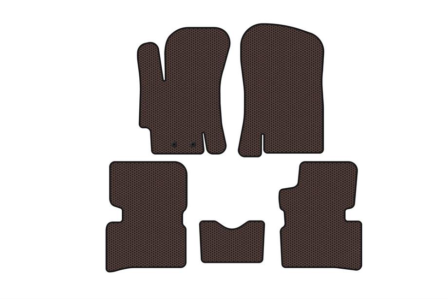 Hyundai Accent 2006-2010 Tapis en Caoutchouc Carsuit (SD, Marron) Photo 1