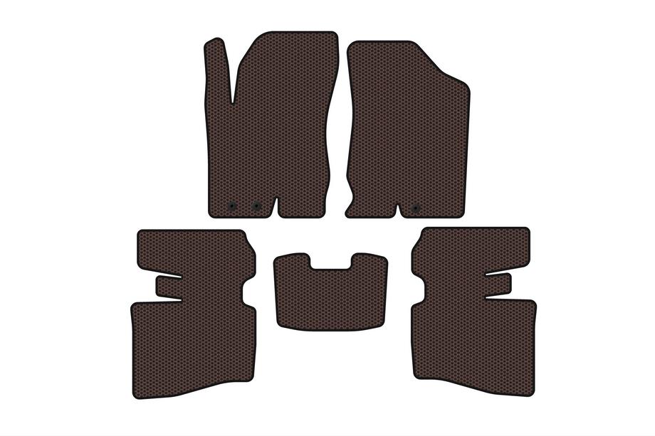 Hyundai I-30 2007-2011 Tapis en caoutchouc Carsuit (SW, marron) Photo 1