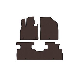 Tapis en caoutchouc Carsuit (2 rangées, 7 places, marron) Hyundai Palisade 2018-2025 photo 1