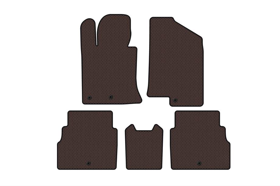 Hyundai Sonata YF 2010-2014 Tapis en caoutchouc Carsuit V2 (marron) Photo 1