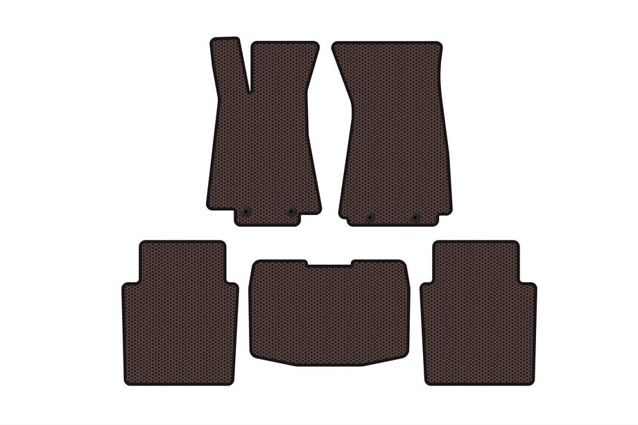 Jaguar XJ 2003-2009 Tapis en Caoutchouc Carsuit (SD, Marron) Image
