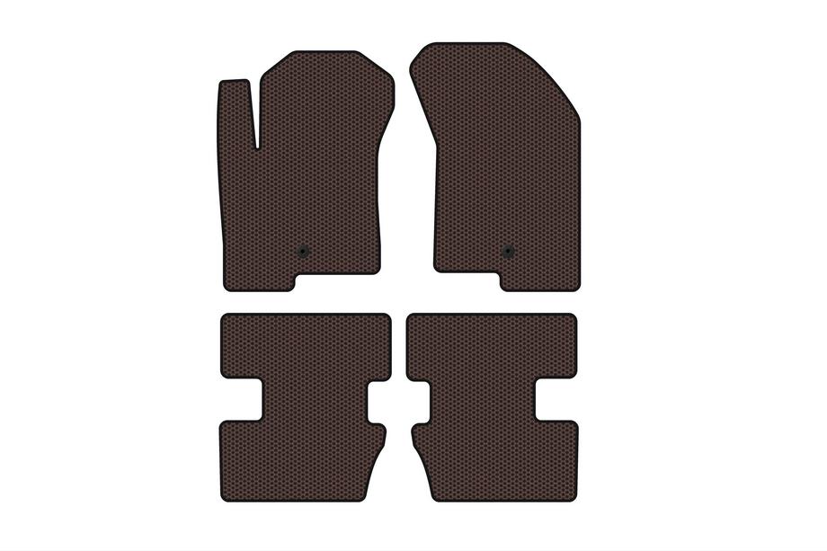 Jeep Compass 2006-2016 Tapis en caoutchouc Carsuit (2006-2011, Marron) Image