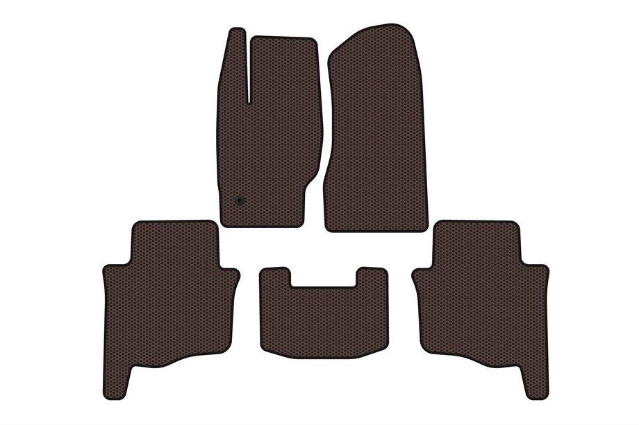 Jeep Grand Cherokee WK 2004-2010 Tapis en Caoutchouc Carsuit (Marron) Photo 1