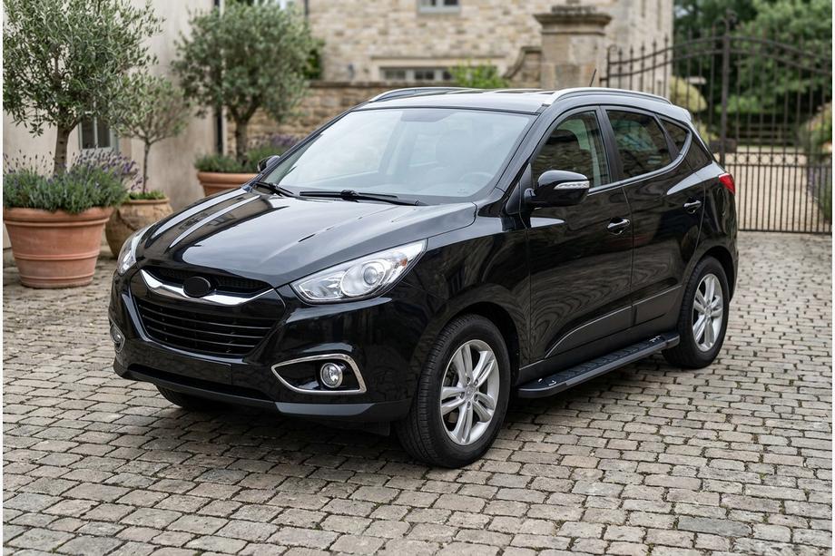 Hyundai IX-35 2010-2015 Marchepieds Latéraux RedLine Black (2 pcs, Aluminium) Image