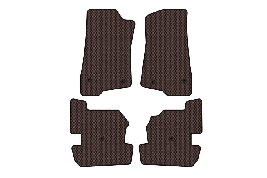 Jeep Wrangler 2018- Tapis en Caoutchouc Carsuit (Marron) Image