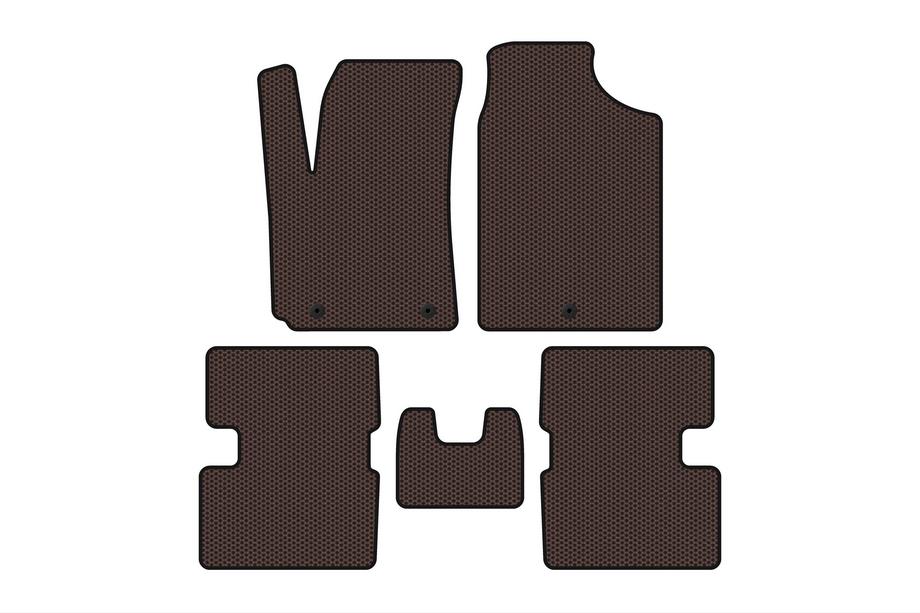 Kia Picanto 2016- Tapis en caoutchouc Carsuit (HB, marron) Photo 1