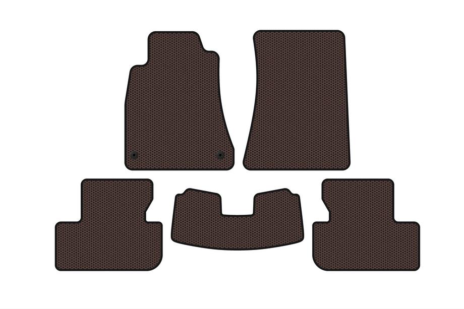 Lexus IS 2005-2013 Tapis en caoutchouc Carsuit (SD, 2 roues motrices, Marron) Image