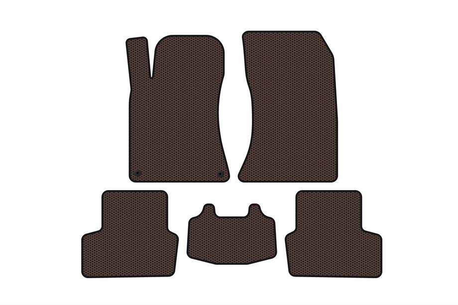 Mercedes CLA C117 2013-2019 Tapis en Caoutchouc Carsuit (SD, Marron) Photo 1