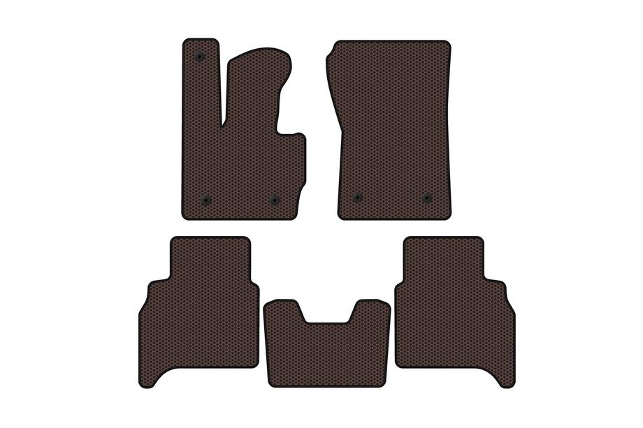 Mercedes G class W463 2018-2024 Tapis en caoutchouc Carsuit (Boîte automatique, marron) Image