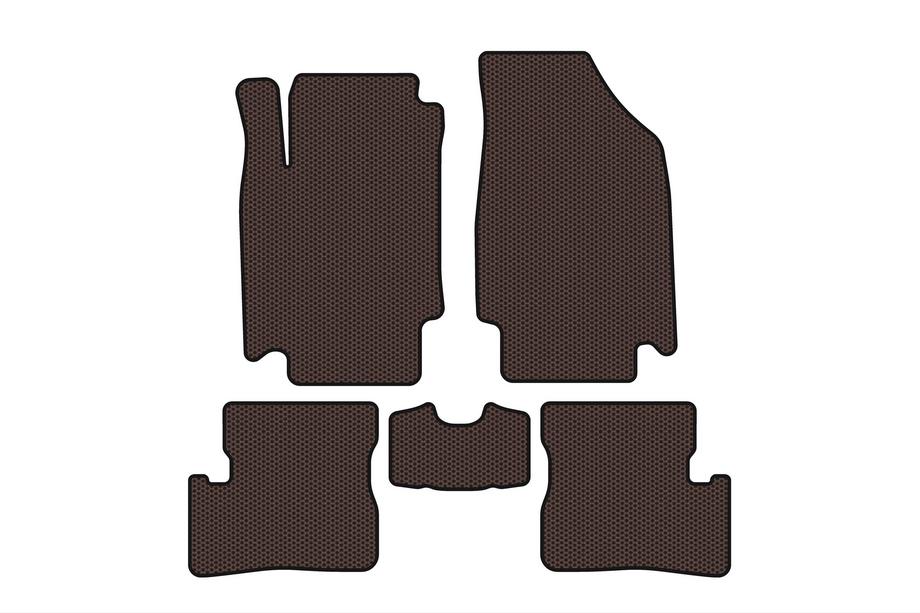 Nissan Micra K12 2003-2010 Tapis en caoutchouc Carsuit (HB, marron) Photo 1
