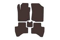 Peugeot 107 2005-2014 Tapis en caoutchouc Carsuit (HB, marron) photo 1