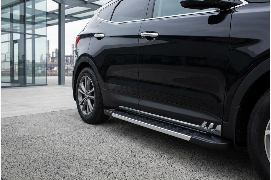 Hyundai Santa Fe 3 2012-2018 Marchepieds Latéraux RedLine V1 (2 pcs, Aluminium) Image