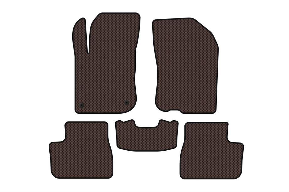 Peugeot 208 2012-2019 Tapis en Caoutchouc Carsuit (Marron) Image