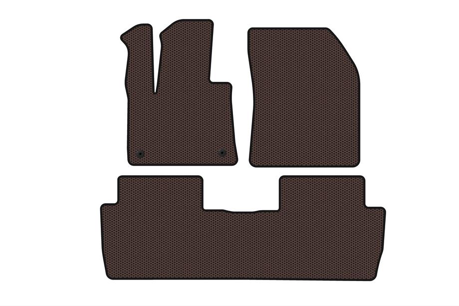 Peugeot 5008 2016-2023 Tapis en caoutchouc Carsuit (2016-2020, marron) Image