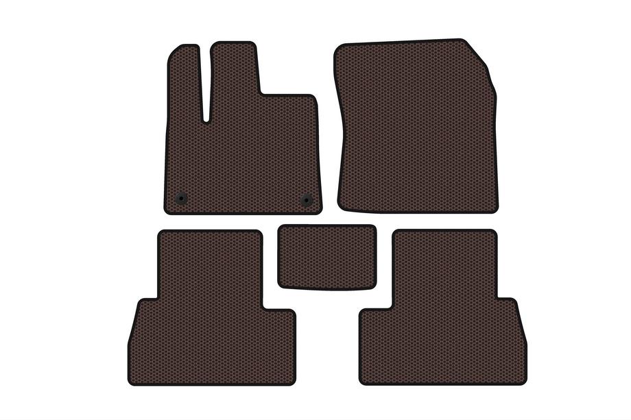 Peugeot Partner/Rifter 2019- Tapis en Caoutchouc Carsuit (Empattement Long, Marron) Photo 1
