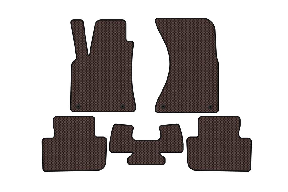 Porsche Macan 2014-2024 Tapis en caoutchouc Carsuit (2014-2018, marron) Image