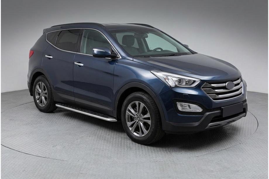 Hyundai Santa Fe 3 2012-2018 Marchepieds Latéraux Maydos V1 (2 pcs, Aluminium & Inox) Image