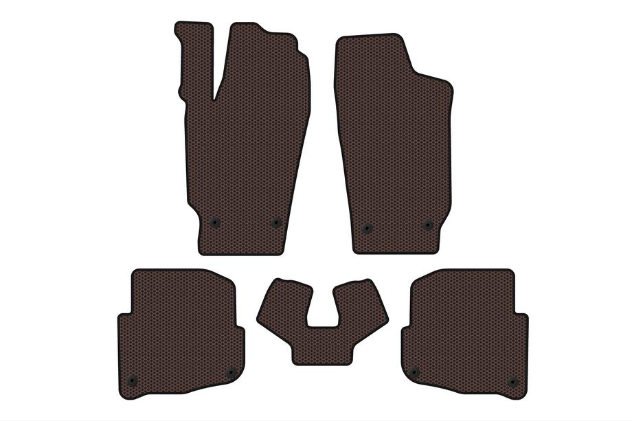 Skoda Fabia 2000-2007 Tapis en Caoutchouc Carsuit (SD, Marron) Photo 1