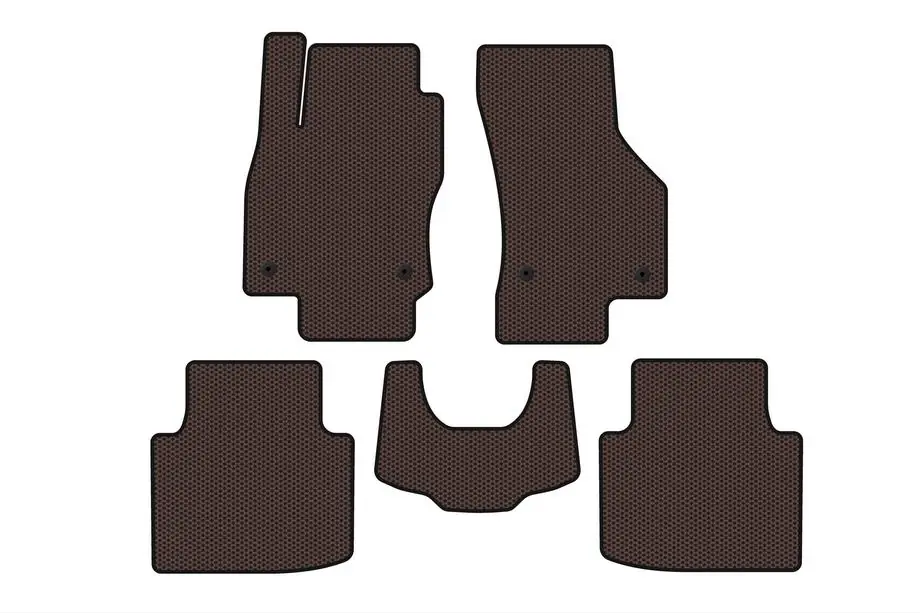 Skoda Superb 2015-2024 Tapis en Caoutchouc Carsuit (avec Patte, Marron) Image