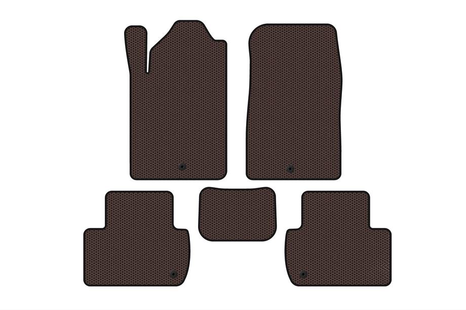 SsangYong Rexton I 2001-2017 Tapis en Caoutchouc Carsuit (Marron) Image
