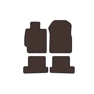 Tapis en caoutchouc Carsuit (Coupé, marron)