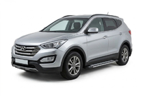 Hyundai Santa Fe 3 2012-2018 Marchepieds Latéraux Rainbow (2 pcs, Aluminium) photo 1