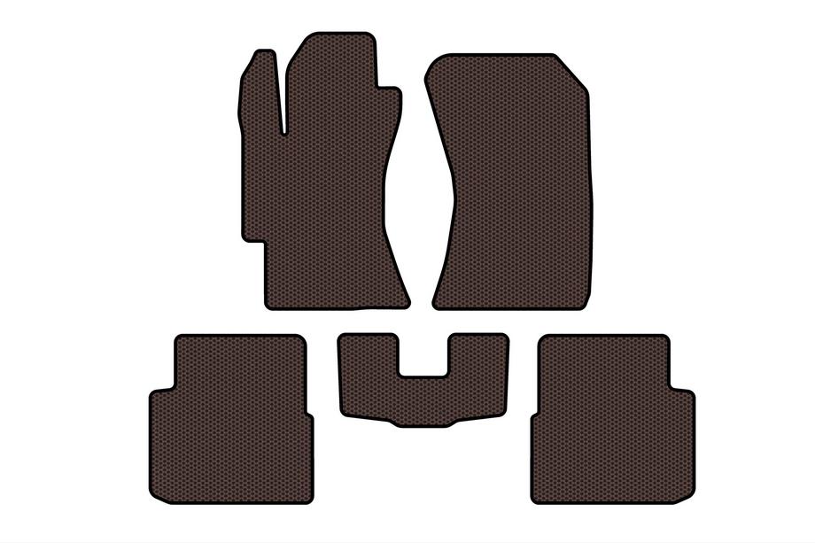 Subaru Impreza 2007-2011 Tapis en caoutchouc Carsuit (HB, marron) Photo 1