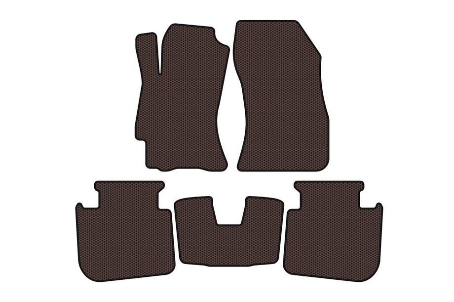 Subaru Legacy 2009-2014 Tapis en caoutchouc Carsuit (2009-2013, SD, marron) Photo 1