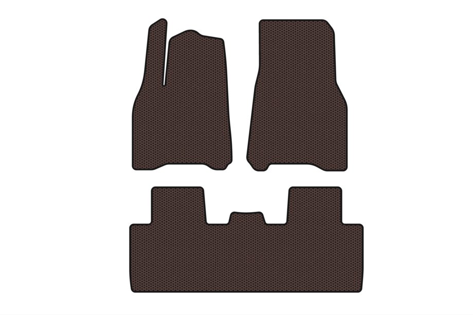 Tesla Model Y 2020- Tapis en caoutchouc Carsuit (2020-2024, marron) Image