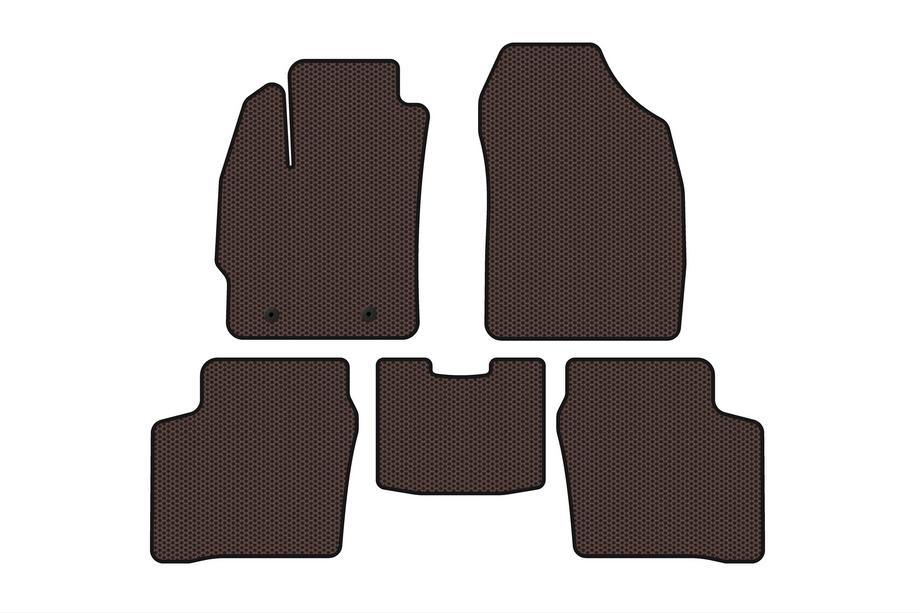 Toyota Prius 2003-2009 Tapis en Caoutchouc Carsuit (LB, Marron) Photo 1