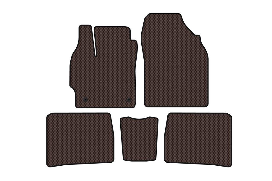 Toyota Prius 2009-2015 Tapis en Caoutchouc Carsuit (LB, Marron) Image