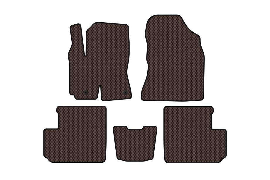 Toyota Rav 4 2001-2005 Tapis en Caoutchouc Carsuit (Marron) Image
