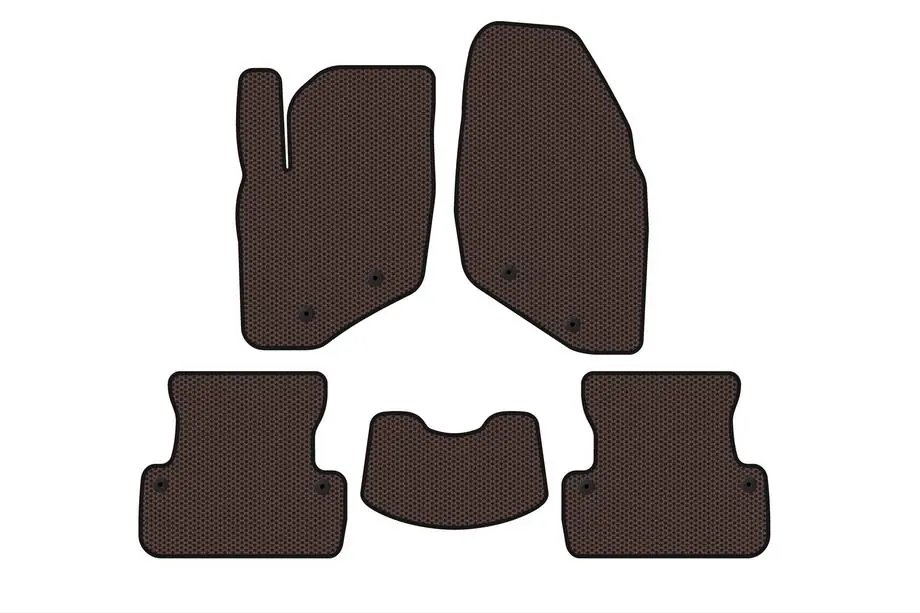 Volvo S60 2000-2009 Tapis en Caoutchouc Carsuit (SD, Marron) Image
