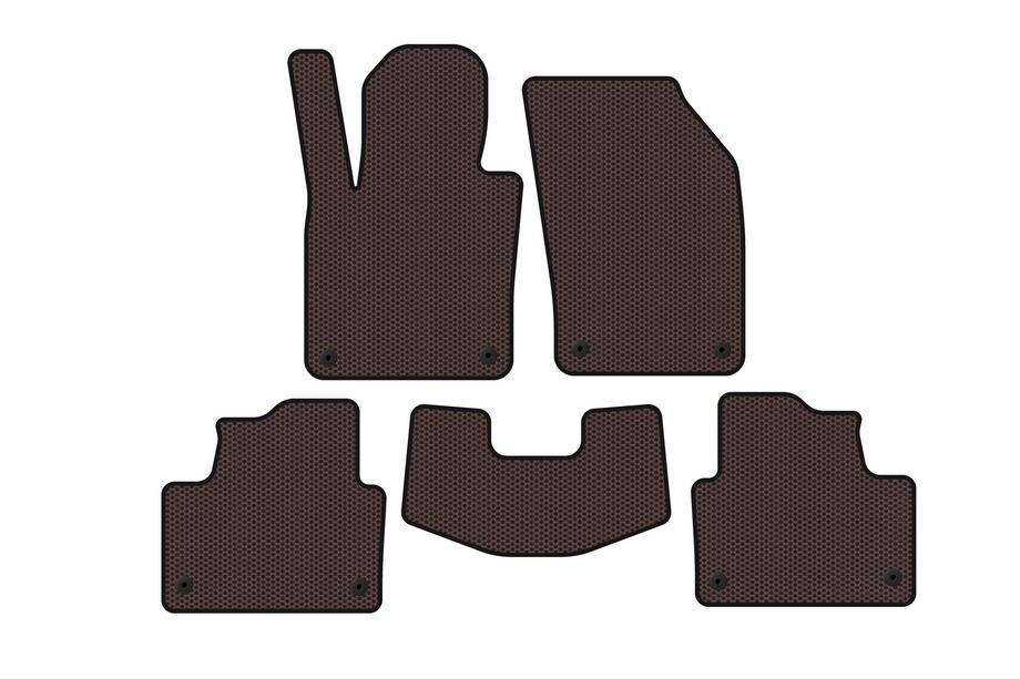 Volvo S60 2019- Tapis en Caoutchouc Carsuit (Marron) Photo 1