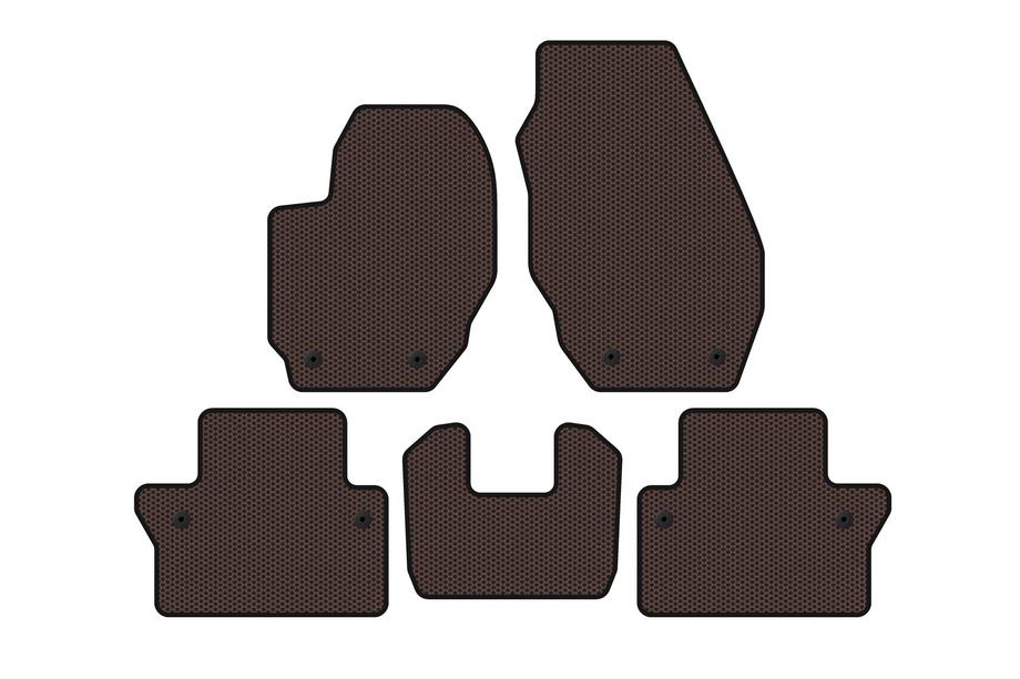 Volvo V70 2007-2013 Tapis en Caoutchouc Carsuit (Marron) Photo 1