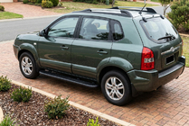 Hyundai Tucson JM 2004- Marchepieds Latéraux Bosphorus Black (2 pcs, Aluminium) photo 1