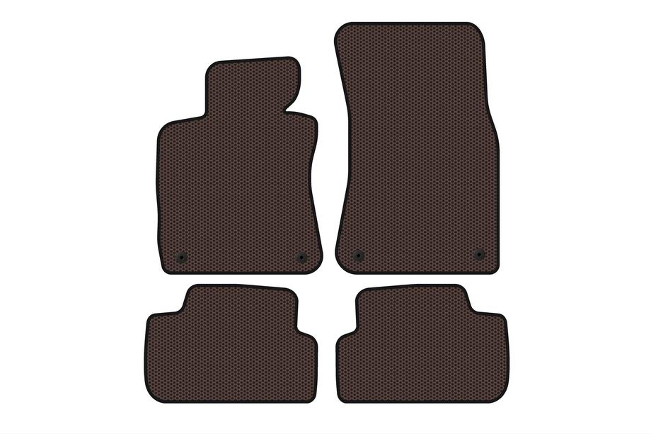 BMW 6 Series E63/E64 2003-2010 Tapis en Caoutchouc Carsuit (Marron) Photo 1