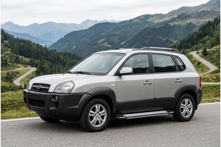 Hyundai Tucson JM 2004- Marchepieds Latéraux Rainbow (2 pcs, Aluminium) Image