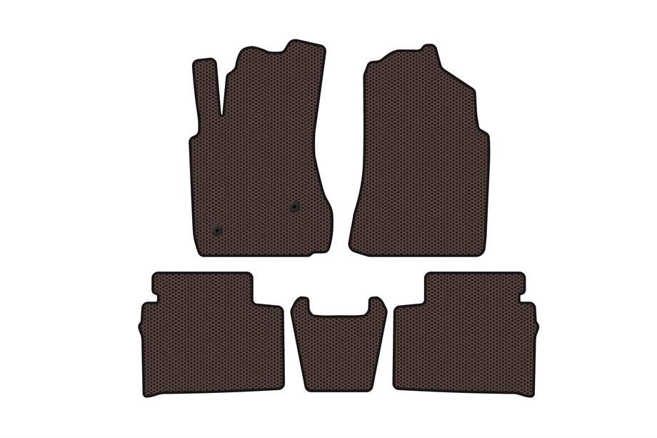 FAW Besturn X80 2013-2020 Tapis en Caoutchouc Carsuit (Marron) Photo 1